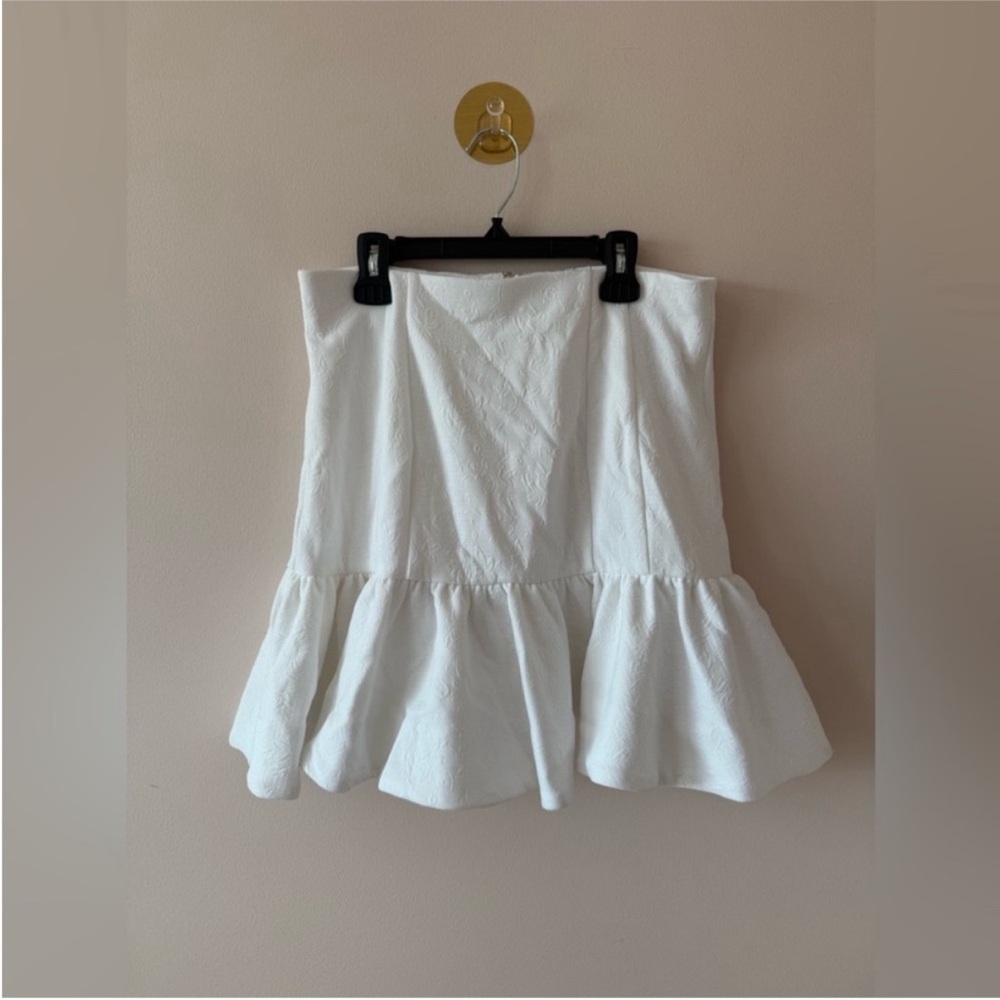 Verónica Beard White Kemble Skirt NWT size 8